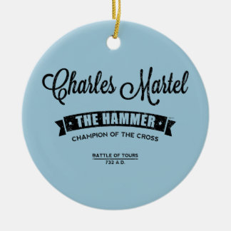 Ornement Rond En Céramique Charles Martel