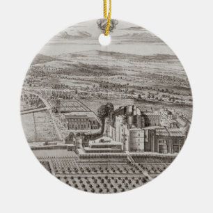 Ornement Rond En Céramique Château de Berkeley, Seat du comte de Berkeley