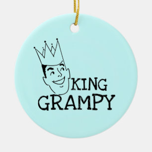 Ornement Rond En Céramique Chemises et cadeaux King Grampy