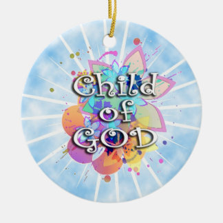 Ornement Rond En Céramique Child of God