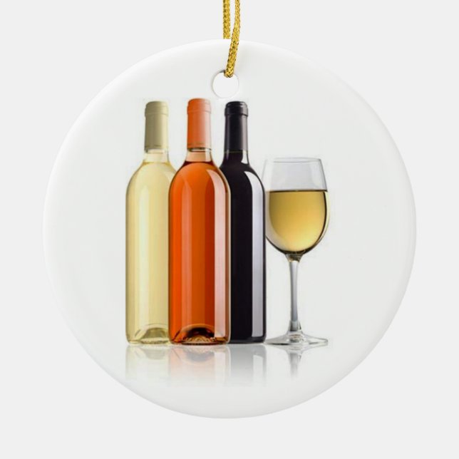 ORNEMENT ROND EN CÉRAMIQUE CHRISTMAS ORNAMNAMNAMNALISÉ POUR LES VINS (Devant)