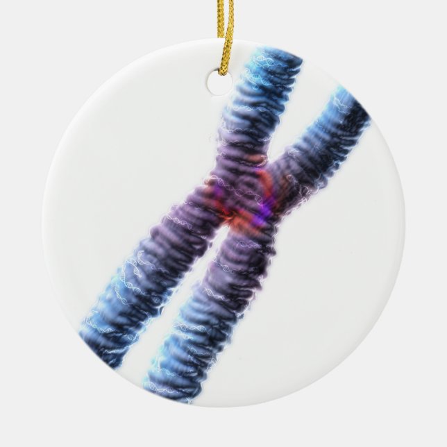 Ornement Rond En Céramique chromosome (Devant)
