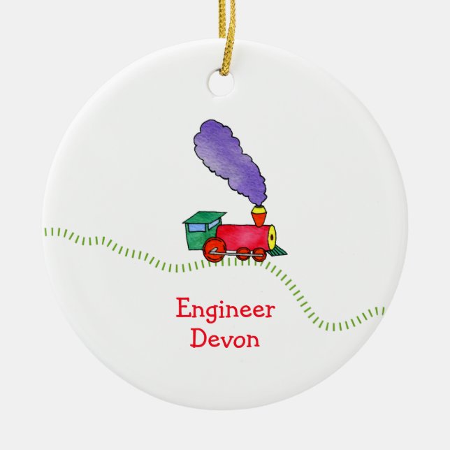 Ornement Rond En Céramique Clack de clics (Devant)