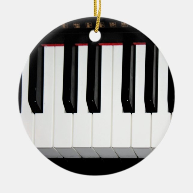 Ornement Rond En Céramique Clavier d'orgue (Devant)