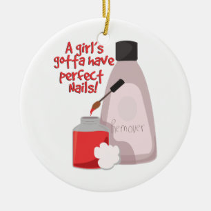 Ornement Rond En Céramique Clous parfaits !