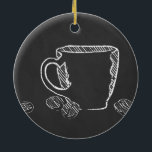 ORNEMENT ROND EN CÉRAMIQUE COFFEE CUP<br><div class="desc">—</div>