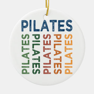 Ornement Rond En Céramique Coloré mignon de Pilates