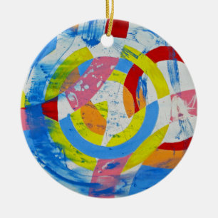 Ornement Rond En Céramique Composition #2 de Michael Moffa