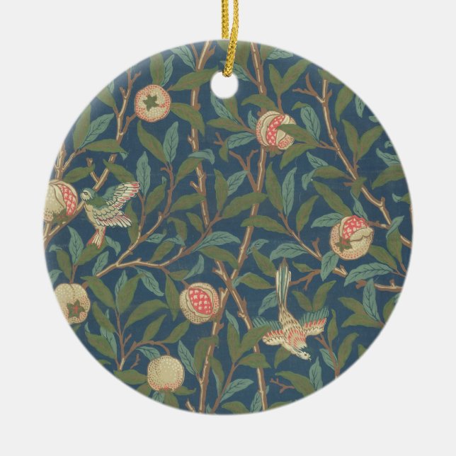 Ornement Rond En Céramique Conception de papier peint de "oiseau et de (Devant)