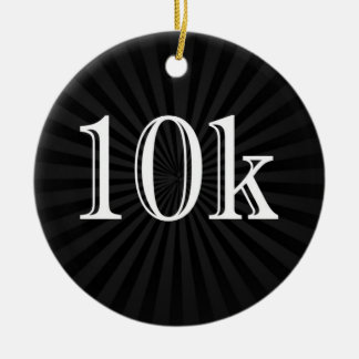 Ornement Rond En Céramique Coureur personnalisé 10k Gardien cross-country