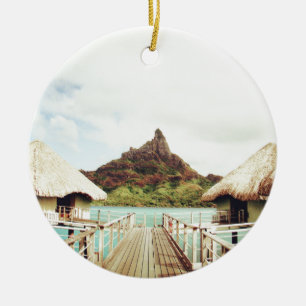 Ornement Rond En Céramique Dans Bora Bora