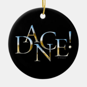 Ornement Rond En Céramique Danse ! (Chrome)