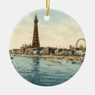 Ornement Rond En Céramique De Central Pier, Blackpool, Angleterre