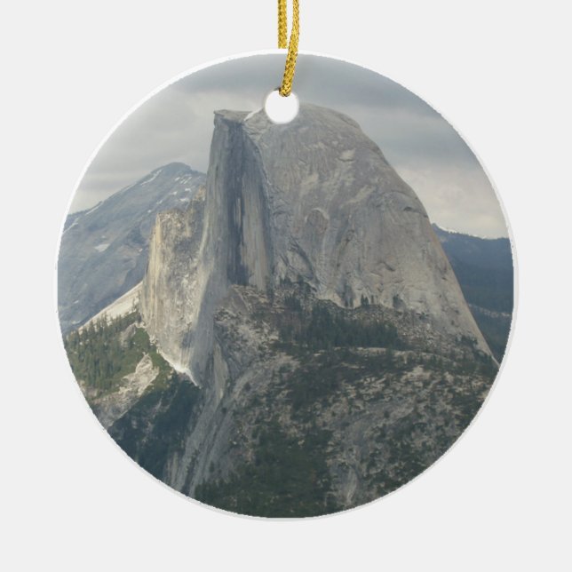Ornement Rond En Céramique Demi de dôme de Yosemite (Devant)