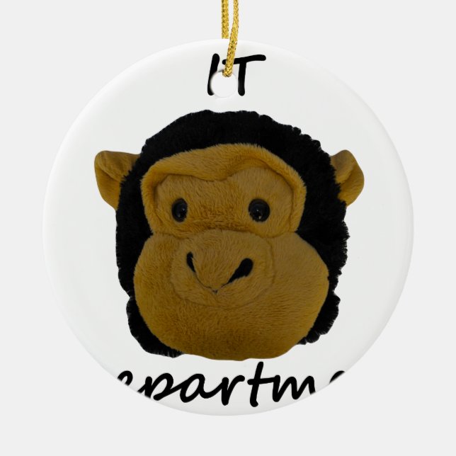 Ornement Rond En Céramique Département informatique (Devant)