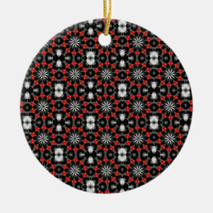 Ornement Rond En Céramique Design de Noël gothique
