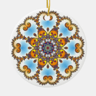 Ornement Rond En Céramique Désir des "coeurs"