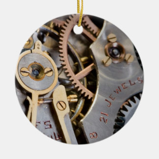 Ornement Rond En Céramique Détail d'une montre de poche