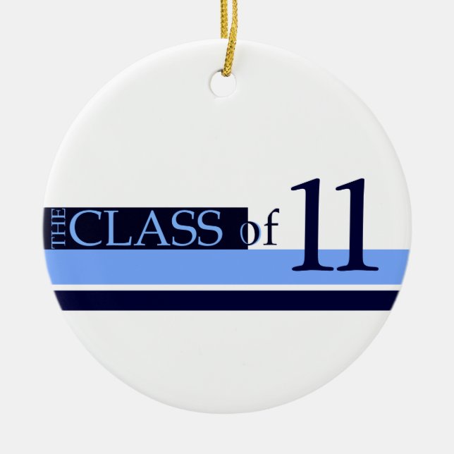 Ornement Rond En Céramique diplômé (Devant)
