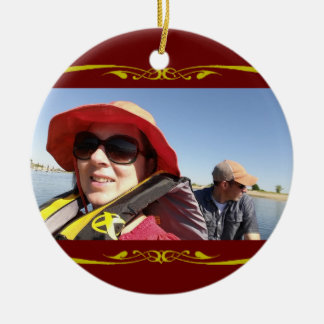 Ornement Rond En Céramique Disposition d'ornement avec l'accent