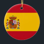 Ornement Rond En Céramique Drapeau de l'Espagne - le Bandera de España -<br><div class="desc">Drapeau de l'Espagne - le Bandera de España - drapeau espagnol - Bandera Española drapeau, Espagne, Espagnol, drapeau de l'Espagne, drapeau espagnol, Madrid, Barcelone, Grenade, bandera, españa, bandera, bandera espana, españa de bandera, espanola de bandera, española de bandera, pays, espana, espanol, espanola, l'Europe, drapeau, drapeau Espagne, ressortissant, drapeau de l'Espagne,...</div>