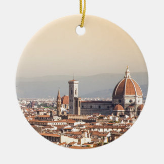 Ornement Rond En Céramique Duomo de Florence