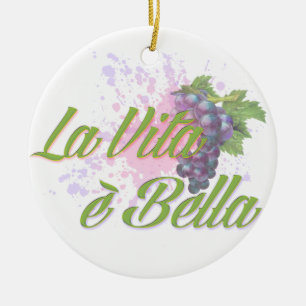 Ornement Rond En Céramique E Bella de Vita de La