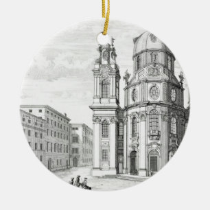 Ornement Rond En Céramique Église de Notre Dame, Salzbourg, Autriche, de
