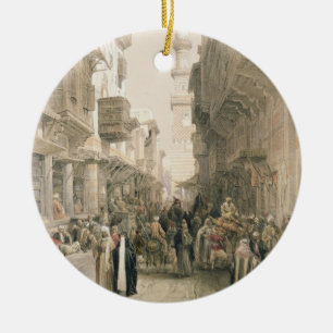 Ornement Rond En Céramique EL Mooristan, le Caire de mosquée, de "Egypte et