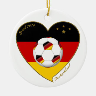 Ornement Rond En Céramique Equipe nationale de l'ALLEMAGNE FOOTBALL 2014 et