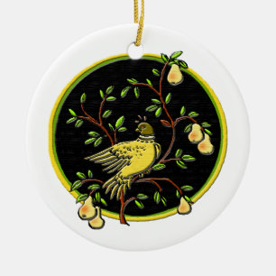 Ornement Rond En Céramique ęr Jour de Noël