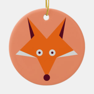 Ornement Rond En Céramique Étoile de Fox