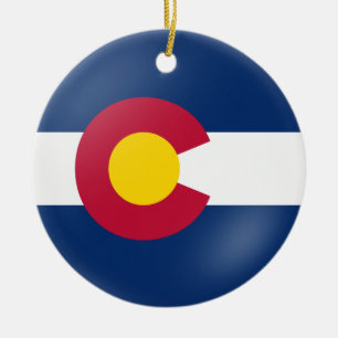 Ornement Rond En Céramique Flair du Colorado