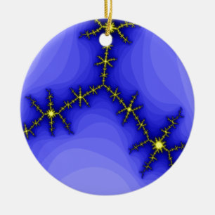 Ornement Rond En Céramique Frappe éclair sur mesure Anniversaire