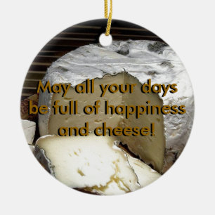 Ornement Rond En Céramique Fromage il ! Cadeau de fromage d'amusement pour