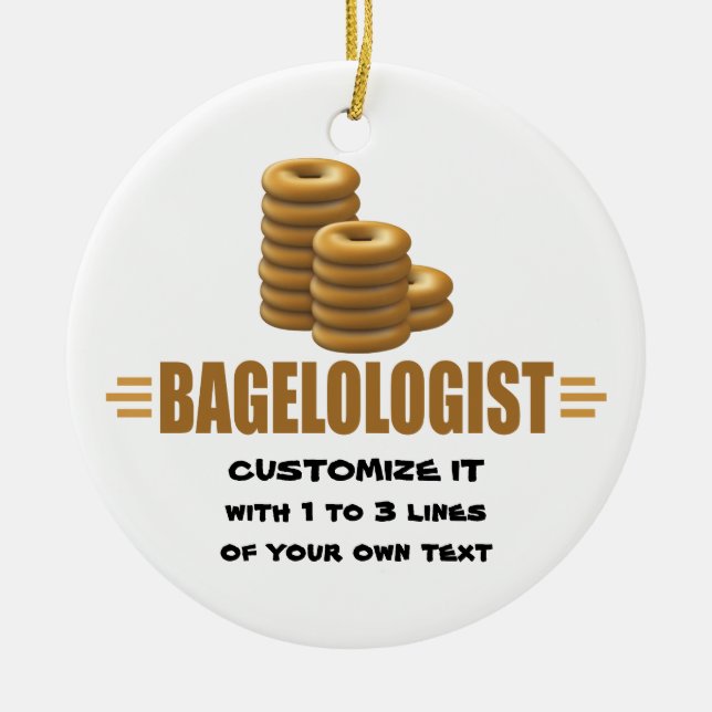 Ornement Rond En Céramique Funny Bakery (Devant)