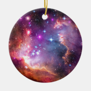 Ornement Rond En Céramique Galaxie angélique de Falln