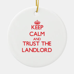 Ornement Rond En Céramique Gardez le calme et faites confiance au