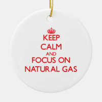 Gardez le calme et le foyer sur le gaz naturel