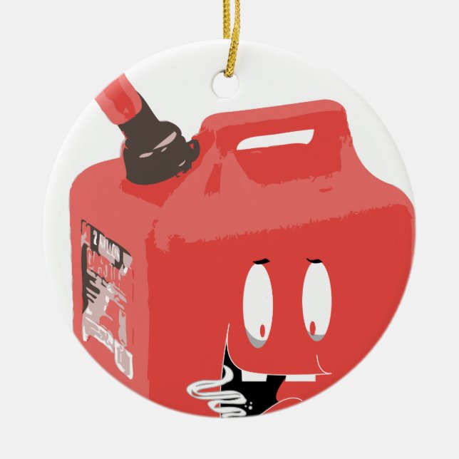 Ornement Rond En Céramique Gaz-pouvez (Devant)