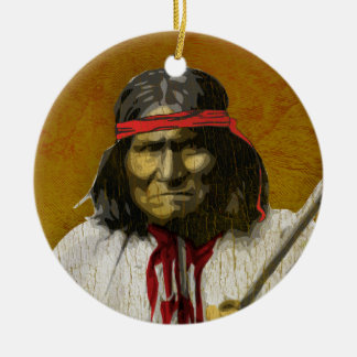 Ornement Rond En Céramique Geronimo