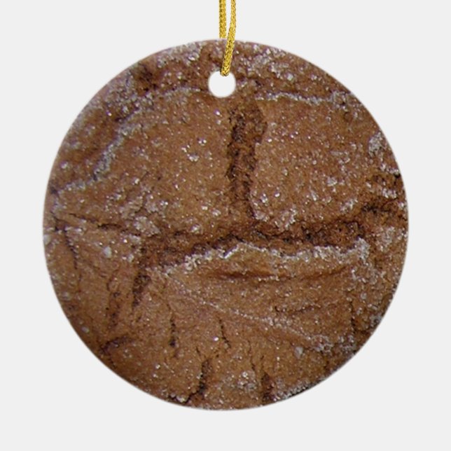 Ornement Rond En Céramique Gingersnap Cookie Orament (Devant)