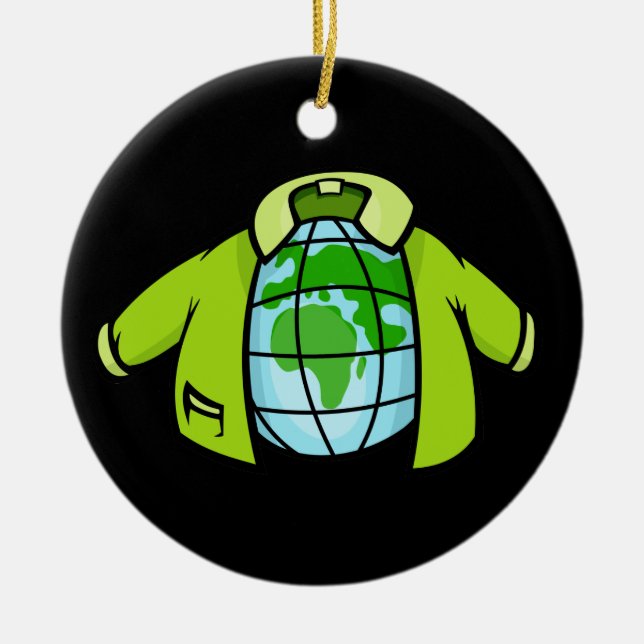 Ornement Rond En Céramique Globe jacket (Devant)