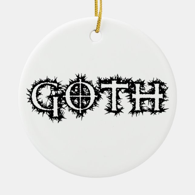 Ornement Rond En Céramique Goth (Devant)