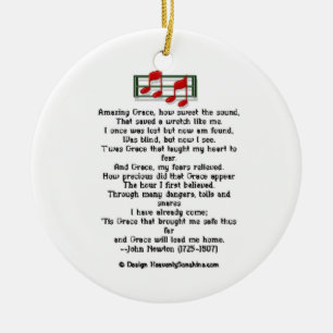 Ornement Rond En Céramique Grâce extraordinaire d'ornement d'hymne