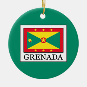 Ornement Rond En Céramique Grenade