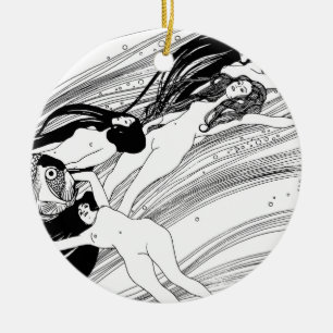 Ornement Rond En Céramique Gustav Klimt - Sang de poisson Art surréaliste jap