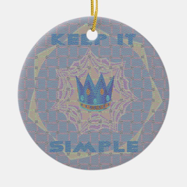 Ornement Rond En Céramique Hakuna matata (Devant)