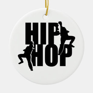 Ornement Rond En Céramique Hip hop Danse Filles Texte Design Ornament