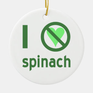 Ornement Rond En Céramique I Hate Spinach